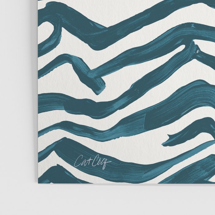 Zebra Print - Teal Palette Poster Gallery Image 3
