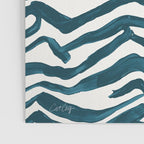 Zebra Print - Teal Palette Poster Gallery Image 3