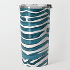 Zebra Print - Teal Palette Travel Mug Gallery Image 2