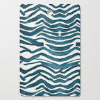 Zebra Print - Teal Palette Cutting Board Gallery Image 1