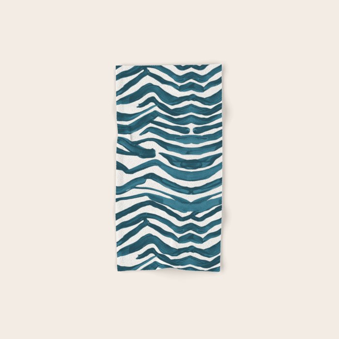 Zebra Print - Teal Palette Towels Gallery Image 1