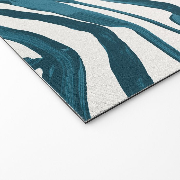 Zebra Print - Teal Palette Welcome Mat Gallery Image 2