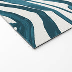 Zebra Print - Teal Palette Welcome Mat Gallery Image 2