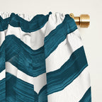 Zebra Print - Teal Palette Window Curtain Gallery Image 2