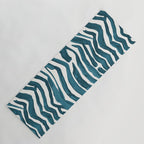 Zebra Print - Teal Palette Yoga Mat Gallery Image 1
