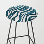 Zebra Print - Teal Palette Stool Gallery Image 2