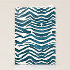 Zebra Print - Teal Palette Stationery Card Gallery Image 2