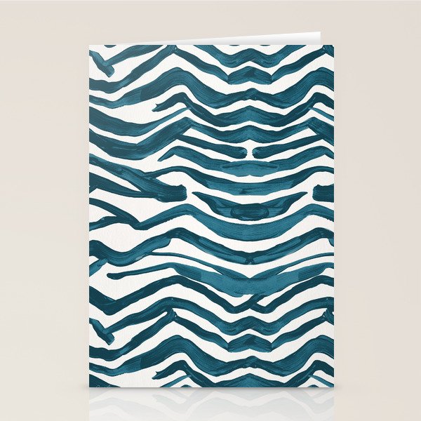 Zebra Print - Teal Palette Stationery Card Gallery Image 2