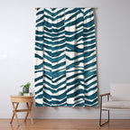Zebra Print - Teal Palette Window Curtain Gallery Image 5