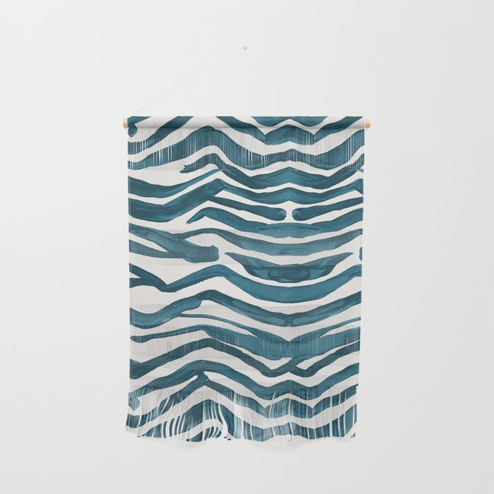 Zebra Print - Teal Palette Wall Hanging Gallery Image 1