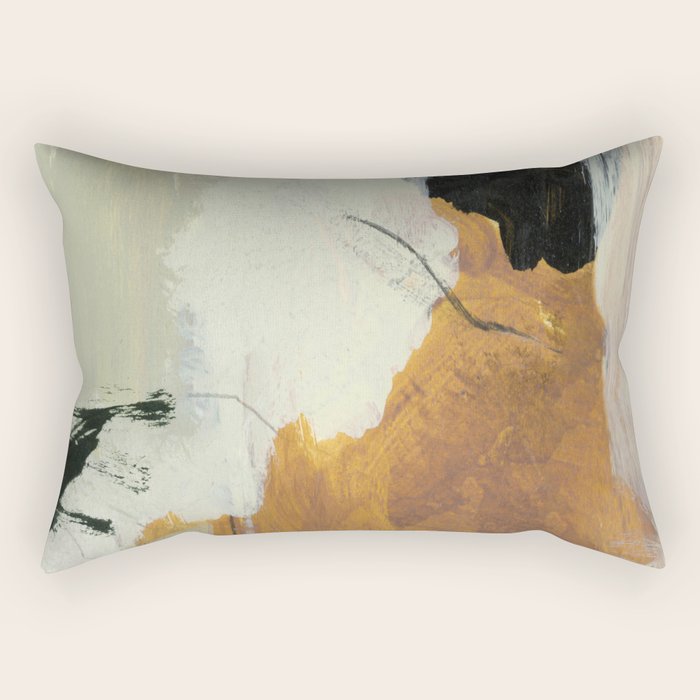 Neutral Layers Rectangular Pillow Gallery Image 2