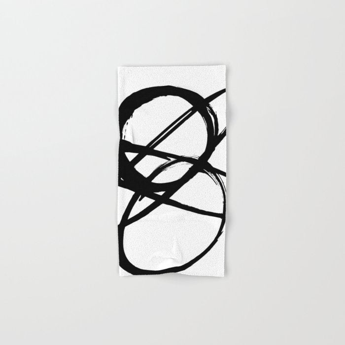Astral Orbit White Background Bath Towel Gallery Image 1
