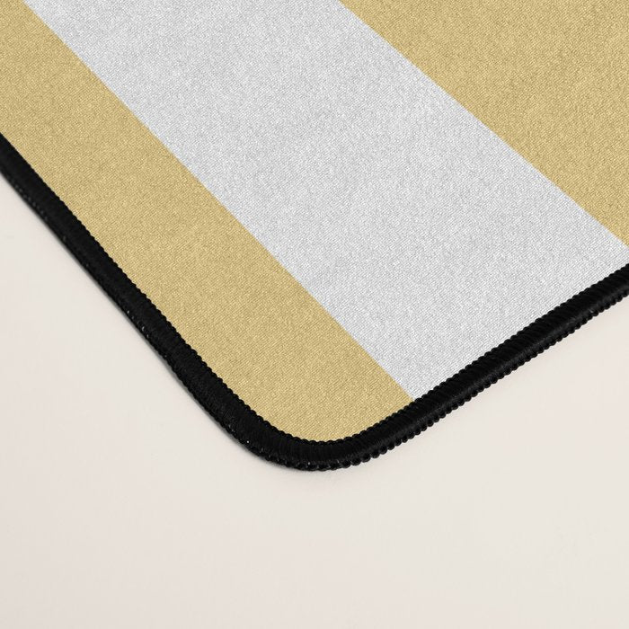 Classic Stripes XLIV - Pastel Yellow Desk Mat Gallery Image 4