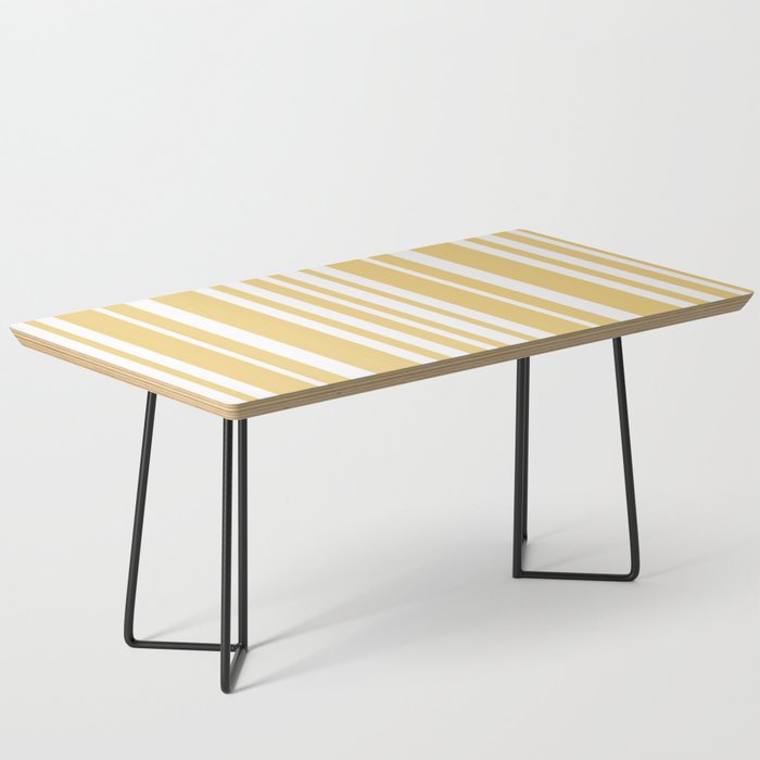 Classic Stripes XLIV - Pastel Yellow Coffee Table Gallery Image 1