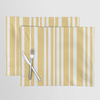 Classic Stripes XLIV - Pastel Yellow Placemat Gallery Image 1