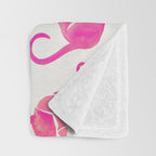 Cat Positions - Pink OmbrÃ© Palette Throw Blanket Gallery Image 3