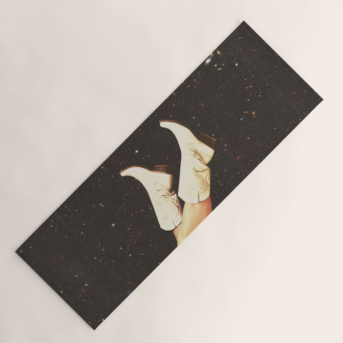 These Boots - Space & Stars Cowgirl Yoga Mat Gallery Image 1