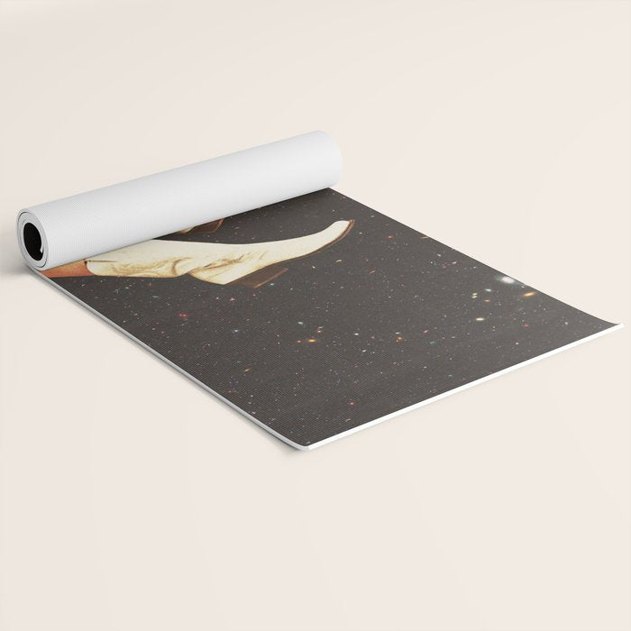 These Boots - Space & Stars Cowgirl Yoga Mat Gallery Image 2