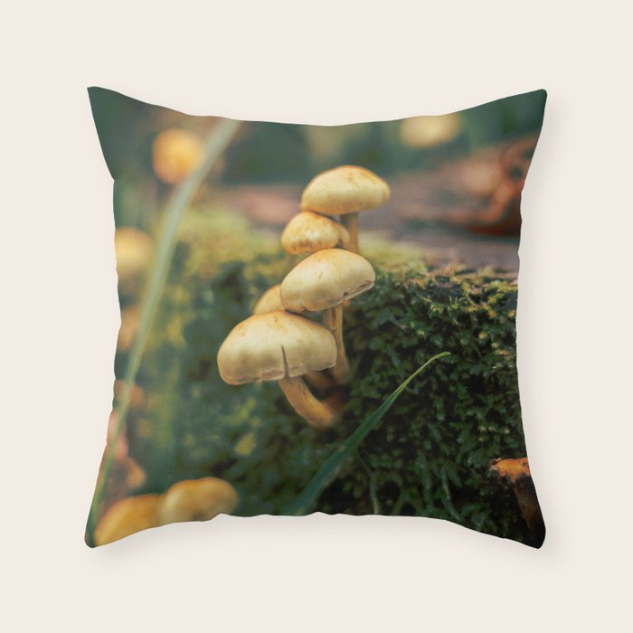 Little Mushrooms Throw Pillow Gallery Image 6