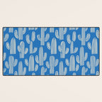 Cactus plant hand drawn pattern Desk Mat Gallery Image 3