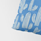 Cactus plant hand drawn pattern Pillow Sham Gallery Image 4