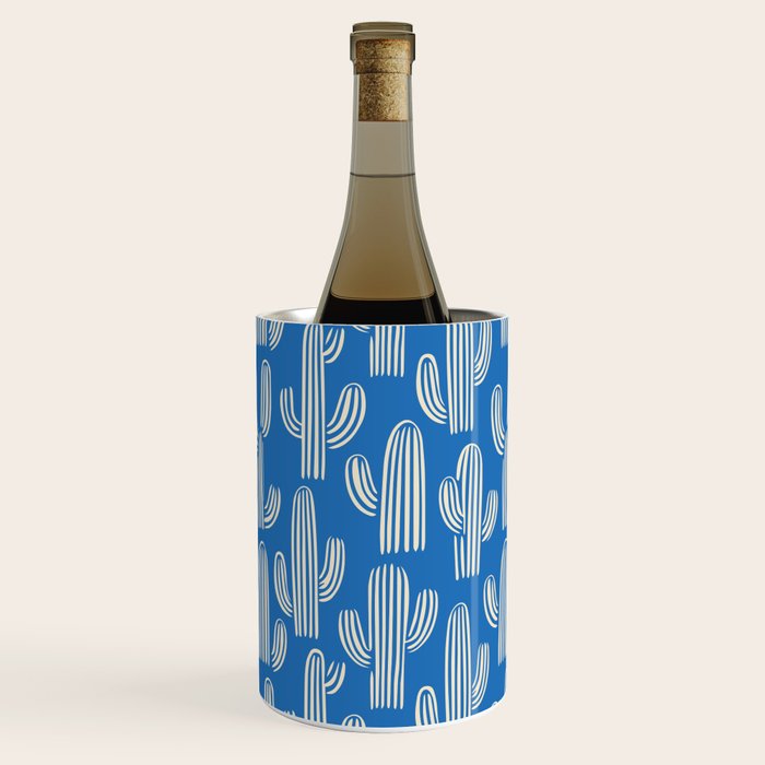 Cactus Plant Hand Drawn Pattern Wine Chiller