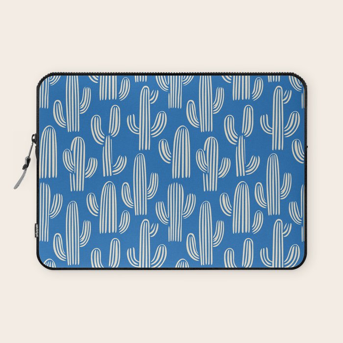 Cactus plant hand drawn pattern Laptop Sleeve Gallery Image 1