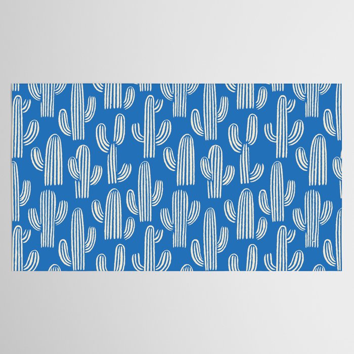 Cactus plant hand drawn pattern Tablecloth Gallery Image 2