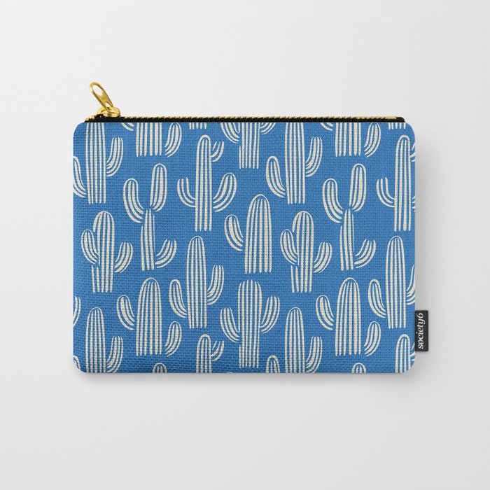 Cactus plant hand drawn pattern Carry All Pouch Gallery Image 1