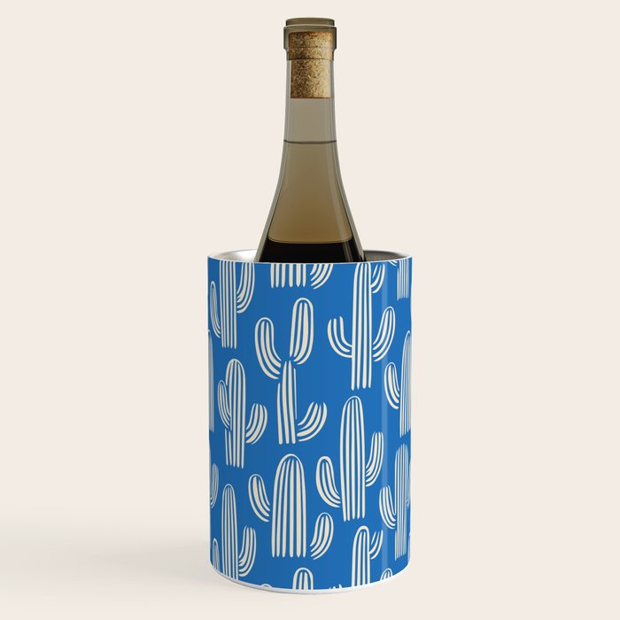 Cactus plant hand drawn pattern Wine Chiller Gallery Image 3