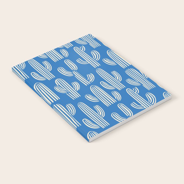 Cactus plant hand drawn pattern Notebook Gallery Image 1