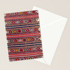 Shirvan East Caucasus Colorful Kilim Print Stationery Card Gallery Image 2