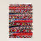 Shirvan East Caucasus Colorful Kilim Print Stationery Card Gallery Image 2