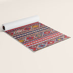 Shirvan East Caucasus Colorful Kilim Print Yoga Mat Gallery Image 2