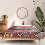 Shirvan East Caucasus Colorful Kilim Print Comforter Gallery Image 3