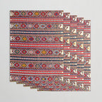 Shirvan East Caucasus Colorful Kilim Print Wrapping Paper Gallery Image 3