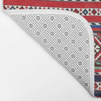 Shirvan East Caucasus Colorful Kilim Print Bath Mat Gallery Image 2
