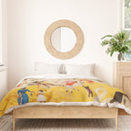 African American Masterpiece 'Summertime, Asbury Park, South' by Florine Stettheimer Duvet Cover Gallery Image 3