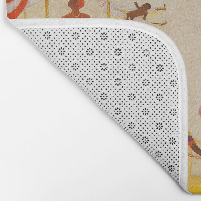 African American Masterpiece 'Summertime, Asbury Park, South' by Florine Stettheimer Bath Mat Gallery Image 2