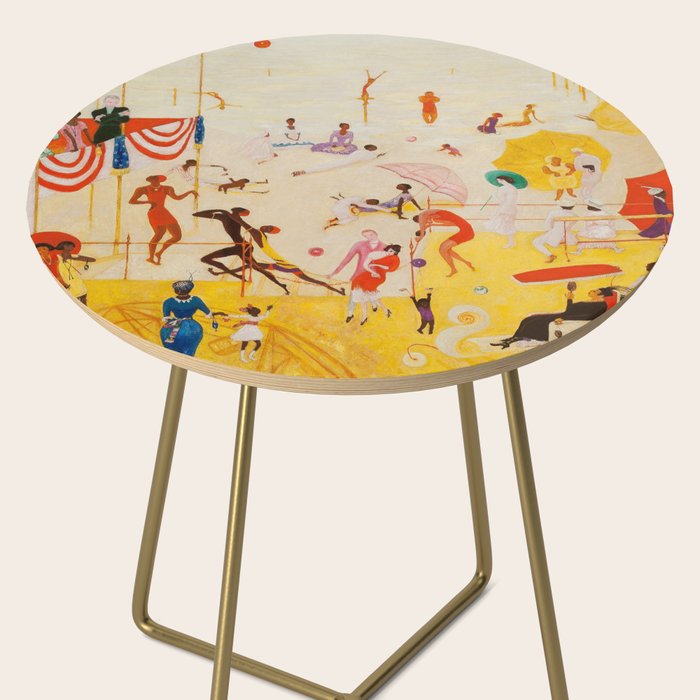 African American Masterpiece 'Summertime, Asbury Park, South' by Florine Stettheimer Side Table Gallery Image 2