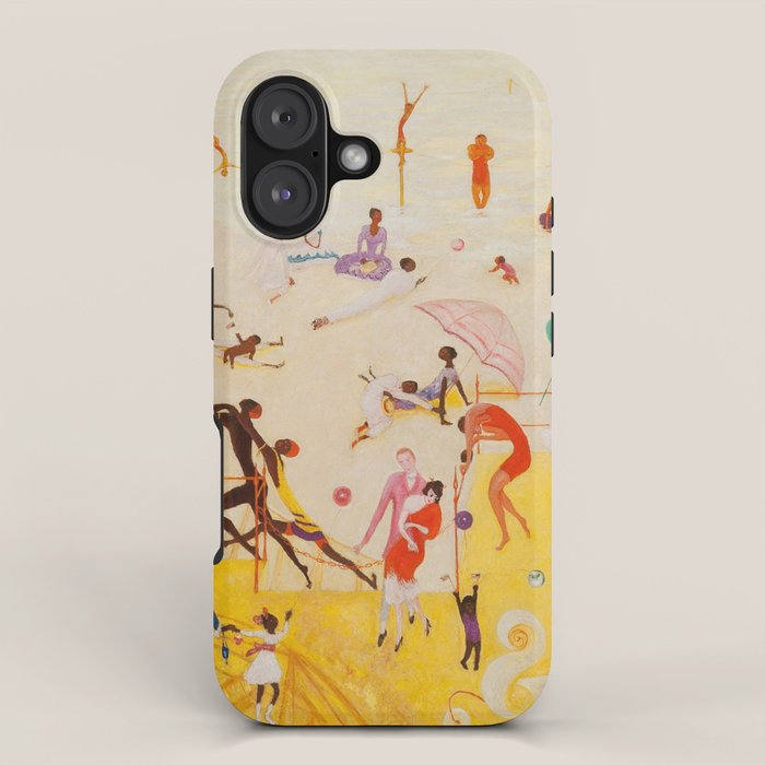 African American Masterpiece 'Summertime, Asbury Park, South' by Florine Stettheimer iPhone Case Gallery Image 1