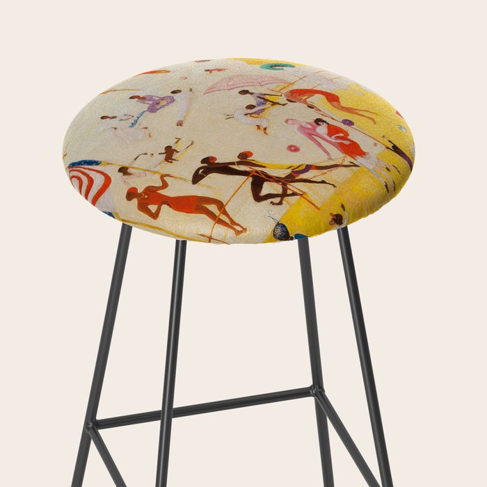 African American Masterpiece 'Summertime, Asbury Park, South' by Florine Stettheimer Stool Gallery Image 2
