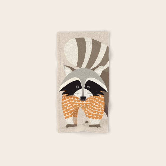 Whimsical Raccoon Bath Towel Gallery Image 1