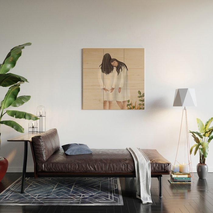 Sisters Wood Wall Art Gallery Image 2