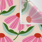 Pink and Red Daisy Wall Tapestry Gallery Image 3