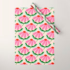 Pink and Red Daisy Wrapping Paper Gallery Image 1