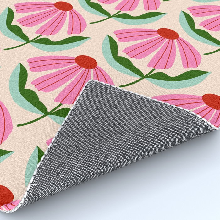 Pink and Red Daisy Rug Gallery Image 4