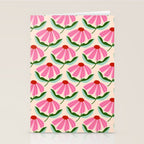 Pink and Red Daisy Stationery Card Gallery Image 2