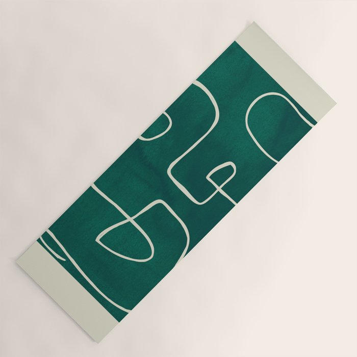 Abstract line art 239 Yoga Mat Gallery Image 1