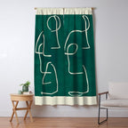 Abstract line art 239 Window Curtain Gallery Image 5